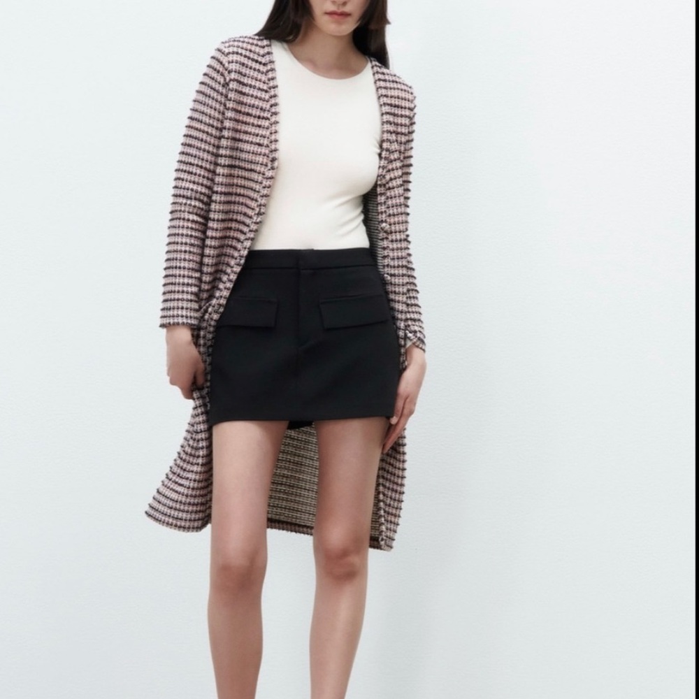 zara overcoat dress M new